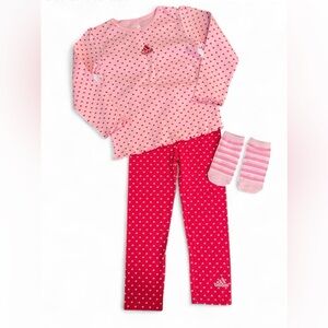 Adidas Pink Hearts Set Girls Size 48 Months